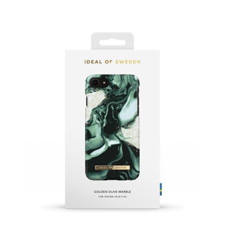 Printed Case iPhone 8/7/6/6S/SE Golden Olive Marb