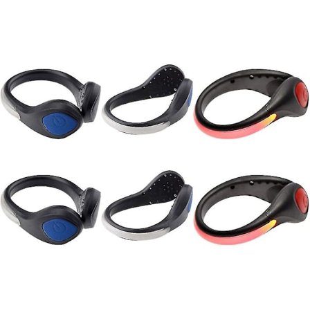 6st Löpare Led Shoe Clip Lights Säkerhet Nattlöparkläder Skor Clip Lights (slumpmässig färg)