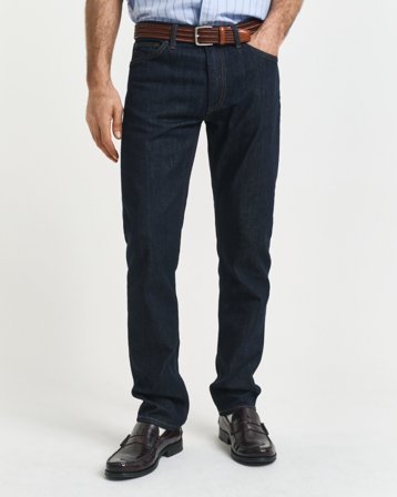GANT Herren Regular Fit Jeans (29/30) Dunkelblau