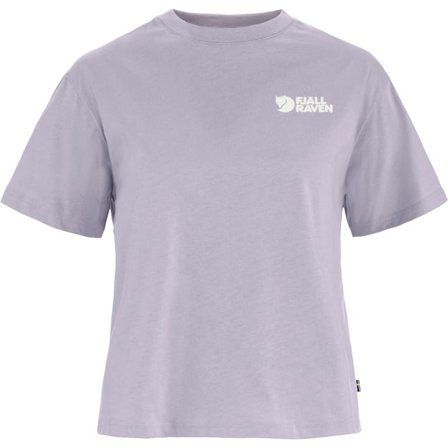 Fjällräven Women's Forest Walk T-Shirt in Lavender Mist | Size: 2XS, Organic Cotton