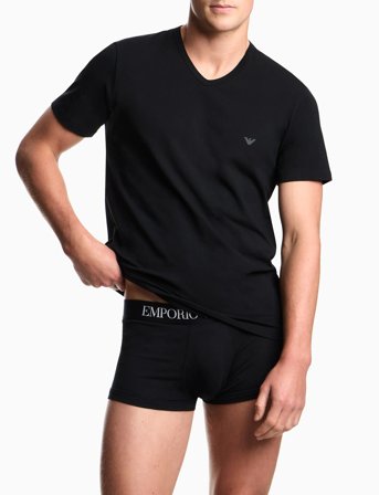 Emporio Armani 2 Pack Top - Black - S