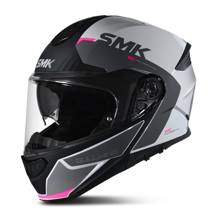 SMK Gullwing Kresto Modular Helmet White/Pink S