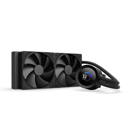 NZXT Kraken Plus 240 Black 240mm AIO vannkjøling med LCD-skjerm