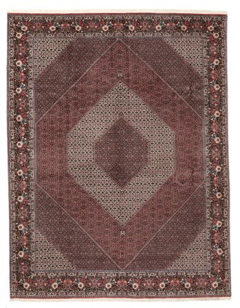 Noué À La Main Bidjar Takab/Bukan Tapis 301X396 De Laine Rouge/Rouge Foncé Grand
