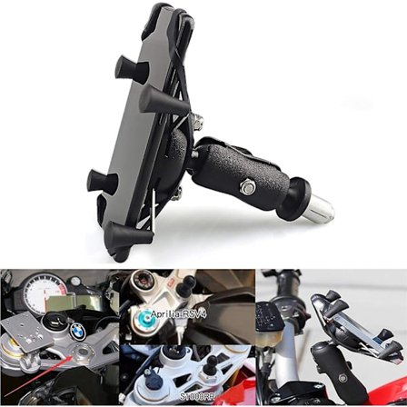 Motorcykel Mobiltelefonholder Montering GPS Stativ Til 4 '' - 7 '' Smartphone Passer Til Alle Motorcykler Med Huller Til R1 R6 S1000rr F5 Cbr650f 