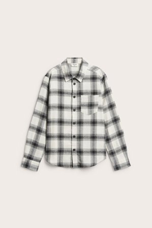 Kappahl | Rutig flanellskjorta | Ljusbeige