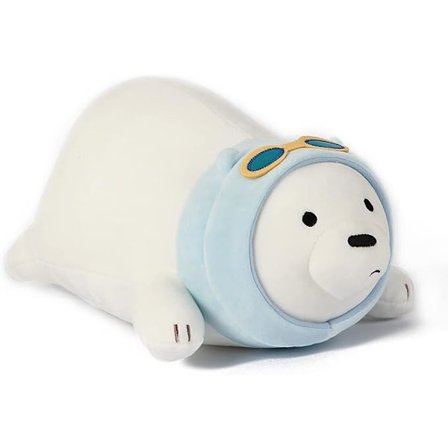 Naali karhu pehmolelu täytetty eläinnukke 50cm [0.65kg] sininen ja valkoinen