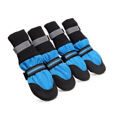 M Beskyttende Hundesko, Hundesokker, 4 Pakk Vanntette Hundesko, for Beagle, Liten Bulldog, Cocker Spaniel, Corgi