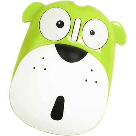 2.4g trådløs mus formet som en hund med nano USB-modtager, let dyreformet 1200dpi trådløs mus til computer, bærbar pc, pc-grøn