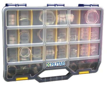 Rutab 1476000 Sortimentslåda mässingförskruvningar, Installationsmaterial