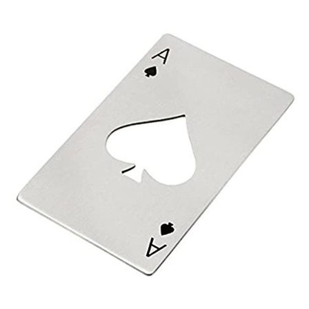 1 st flasköppnare i rostfritt stål i kreditkortsstorlek