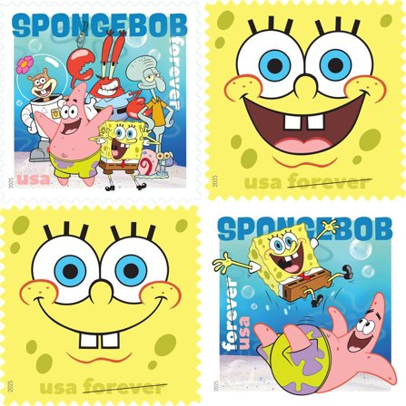 USA - Svampebob firkant - Postfrisk sæt 4v