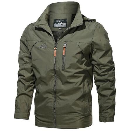 Herr Vinter Huva Armérock Taktisk Militärjacka Combat Ytterkläder Army Green 5XL