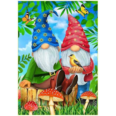 Vuxen diamond painting DIY 5d diamond painting Gnome diamond painting Svamp diamond painting Vägg Heminredning Diamantkonst