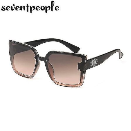 Trendiga överdimensionerade fyrkantiga solglasögon Stora solglasögon