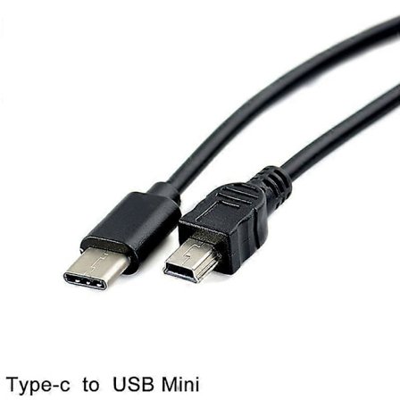 USB Type-c til Mini USB-kabel USB-C hann til Mini-B hann adapterkonverter