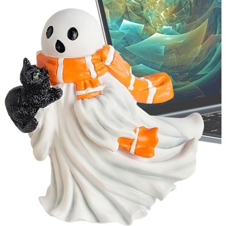 Spøkelsesformet spøkelseskatte statue, laget av resin