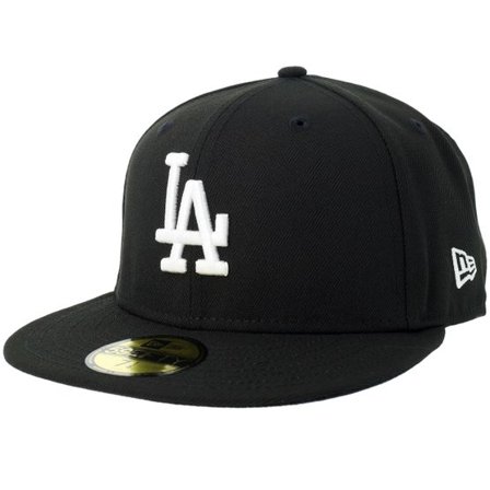 New Era - MLB Svart fitted Keps - Los Angeles Dodgers MLB Basic 59FIFTY Black Fitted @ Hatstore