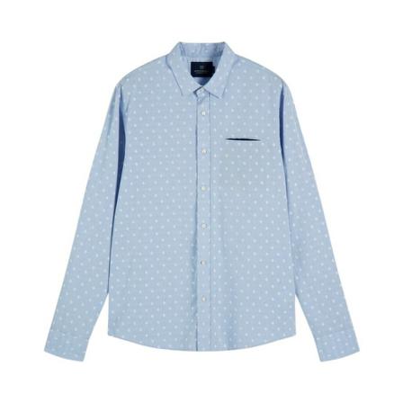Scotch & Soda, Shirts Blauw, Heren, Maat:M