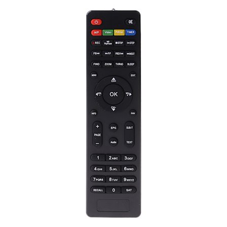 Universell TV BOX Fjärrkontroll Ersättning för Freesat V7 för HD/V7 MAX Set Top Box IR för Smart Fjärrkontroll Mottagare