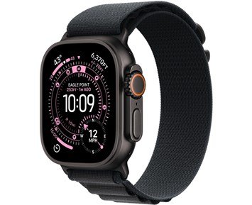 Watch Ultra 3 GPS + Cellular 49mm Black Titanium Case with Black Alpine Loop - Medium - Apple Watch Ultra 3 – 49mm Medium