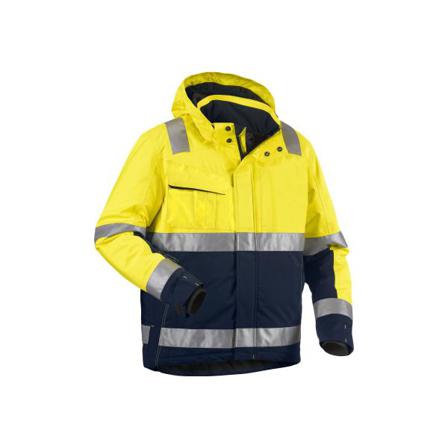 Blåkläder 487019873389XS Hi-vis jakke Dagtimerne kører gul/marineblå, vinter Hi-Vis gul/marineblå, Tøj