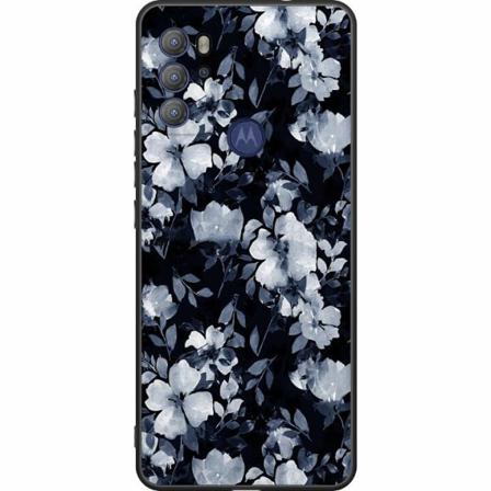 Motorola Moto G60s Svart Skal Blommor