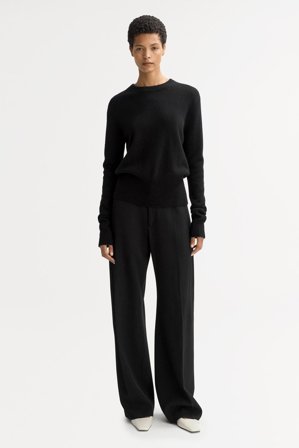 Soft Goat - Classic crewneck - Kaschmirpullover für Damen - XL - Black