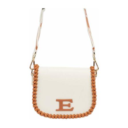 Ermanno Scervino, Medium bag with weaves Beige, Dames, Maat:ONE Size,stof