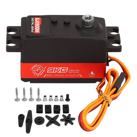 9KG Gear Servo Motor Høj Effektivitet Lav Støj Aluminium Legering Nem at Installere til Helikopter Flyvemaskine