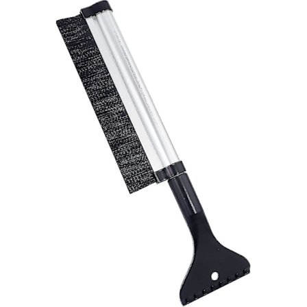 24" Bilsne-Børste, 2-i-1 Teleskopisk Is-Skrab, Ridsefri Snefjerner Værktøj til Bil, Lastbil, SUV