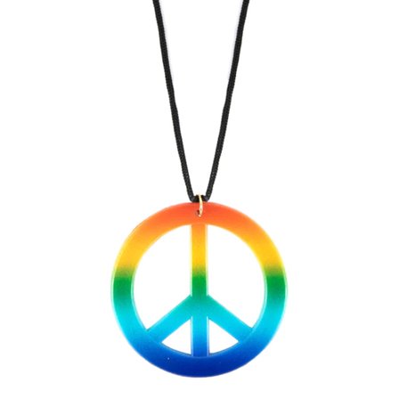 Halsband Peacetecken - Partyninja.se