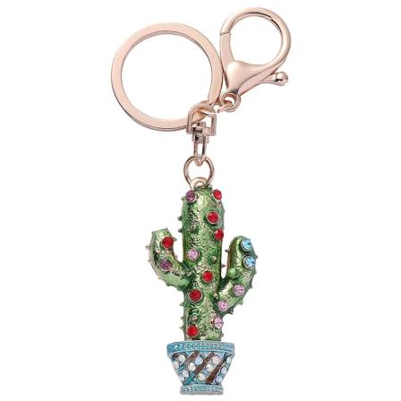 1 stk Cactus Design nøglering dekoration Udsøgte kreative nøgler hængende vedhæng nøgler ornament til dekoration