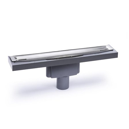 Purus PRO Line Premium 900 Lattiakaivo kehyksellä, alapoistoputki, Sisätilaviemäri