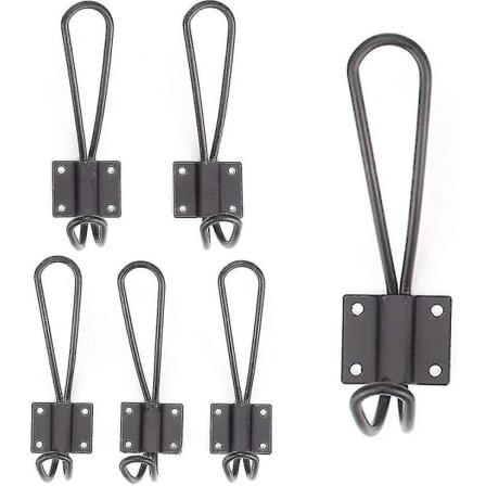 Mustat Koukut, Seinävaatekoukku, Vaatekoukku, Musta Seinäkoukku, Vaatekoukku