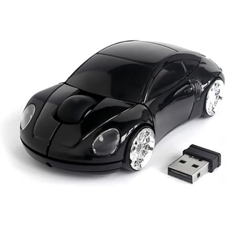 Porsche Bil Optisk Trådløs Lydløs Mus Sort