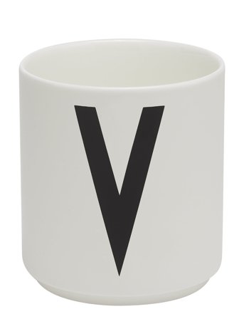 Design Letters | Porcelain Cup A-Z, Æ, Ø | 25 CL