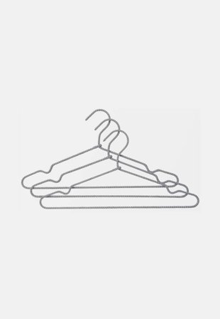 Åhléns Home Textilklädd galge, 3-pack Galgar & hängare Svart ONESIZE