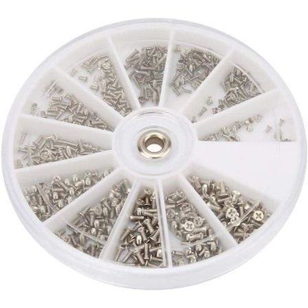 600 kpl Mini Ristipääruuveja M1/M1.2/M1.4/M1.6 Ruostumatonta Terästä