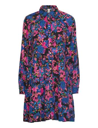 Yashelma Ls Shirt Dress S. Patterned YAS
