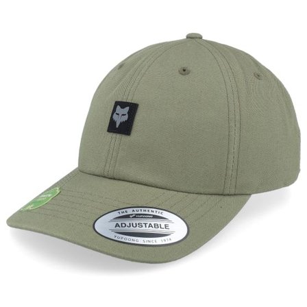 Fox - Grön unconstructed Keps - Level Up Hat Olive Dad Cap @ Hatstore