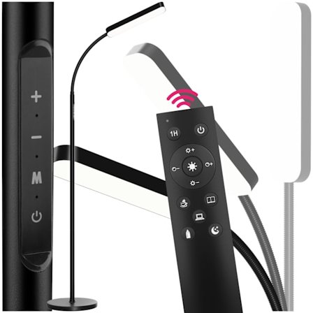 Golvlampa Prisma LED, 5 ljuslägen, 12 W, dimbar