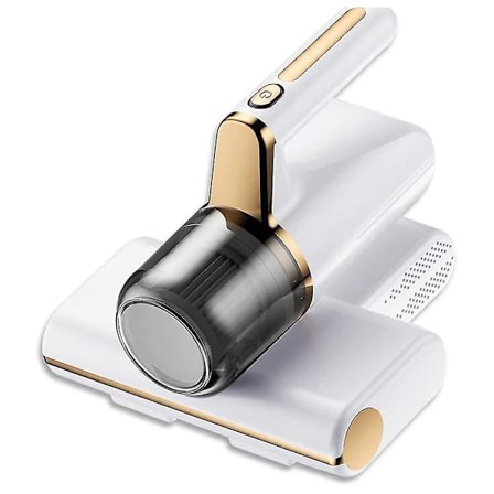 Håndstøvsuger, støvsuger mod støvmider med UV-C-lys, støvsuger mod støvmider, støvsuger mod støvmider til madrasser, sofa, tæpper Hvid