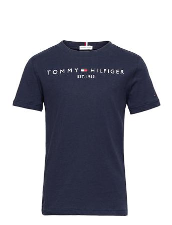 Essential Tee S/S T-shirt Blå Tommy Hilfiger
