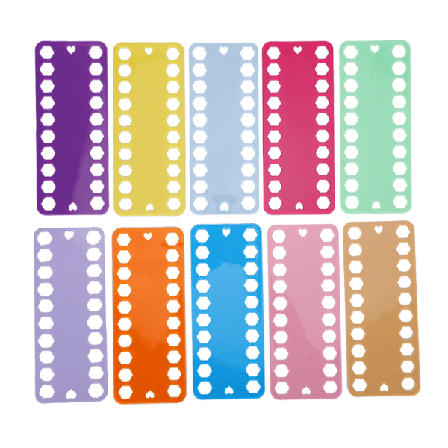 20 st Korsstygnsgarn Organiserare 20 Hål Färg Plastskiva Broderitillbehör