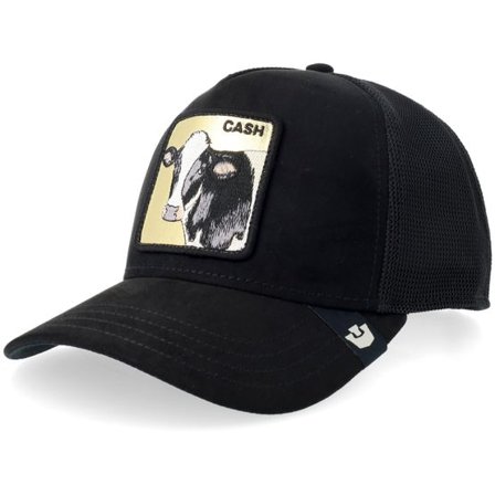 Goorin - Svart trucker Keps - Golden Cow Void Black A-Frame Trucker @ Hatstore