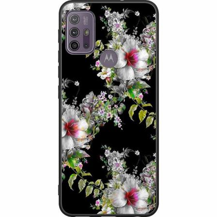 Motorola Moto G10 Svart Skal Flower Star