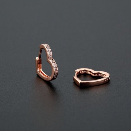 3 Par hjerteformet ferskenhjerte ROSEGULL