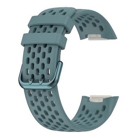 For Fitbit Charge 5 monokromatisk pustende silikonklokkerem