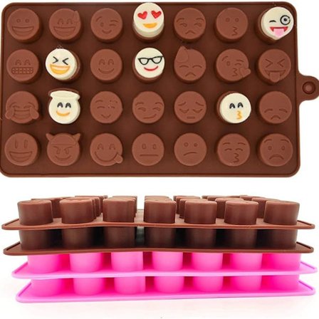 Sødt Smiley Chokolade Silikoneforme Genanvendelige